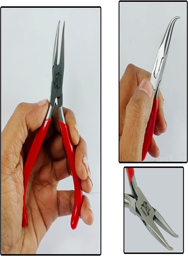 RABBIT ® Bent Nose Plier Beading Tools for Jewellry Making Tools and Crafts Work - Image 3
